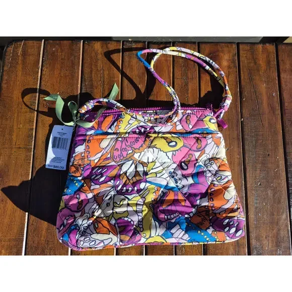 Vera Bradley Womens Featherweight Original Hipster Crossbody, Flutter, $80 MSRP - Picture 4 of 9